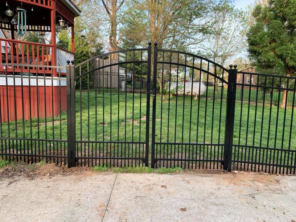 Rainbow arched gate